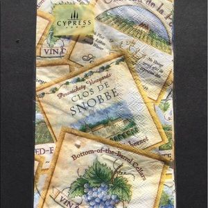 2 Packages Cypress Home Guest Napkins Paper Wine Theme Party Crafts Funny New